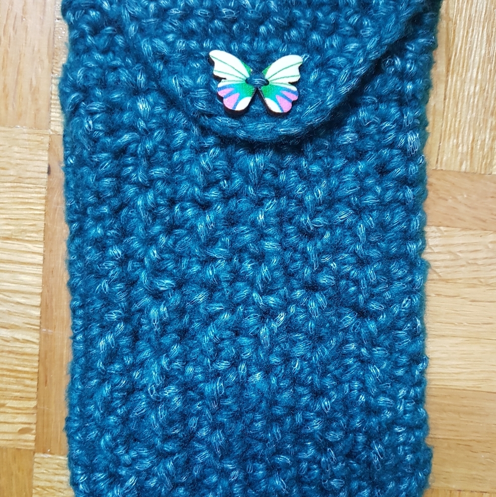 Handmade crocheted pouch